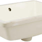 American Imaginations AI-26742 18" Biscuit Rectangular Undermount Transitional Bathroom Undermount Sink Set