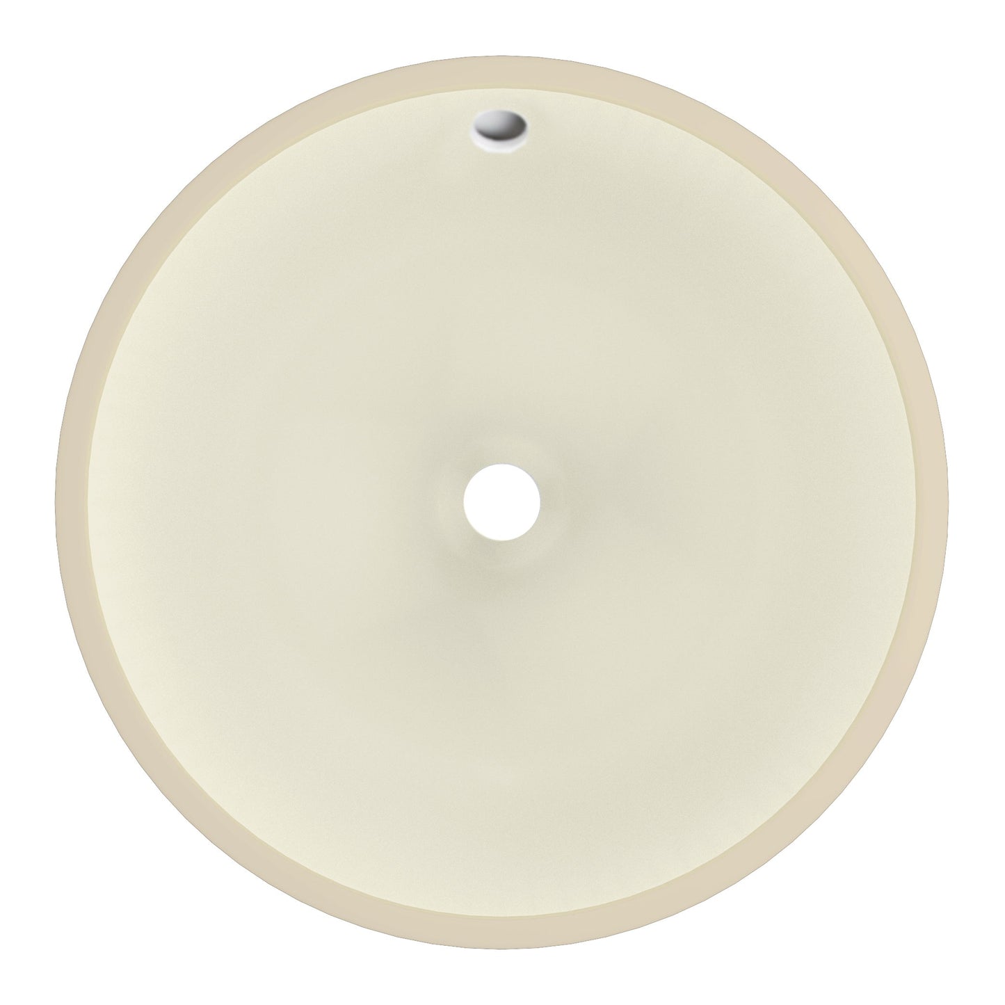American Imaginations AI-26765 16" Biscuit Round Undermount Transitional Bathroom Undermount Sink Set