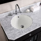 American Imaginations AI-26768 16" Biscuit Round Undermount Transitional Bathroom Undermount Sink Set