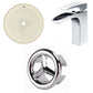 American Imaginations AI-26771 16" Biscuit Round Undermount Transitional Bathroom Undermount Sink Set