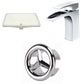 American Imaginations AI-26811 18" Biscuit Rectangular Undermount Transitional Bathroom Undermount Sink Set