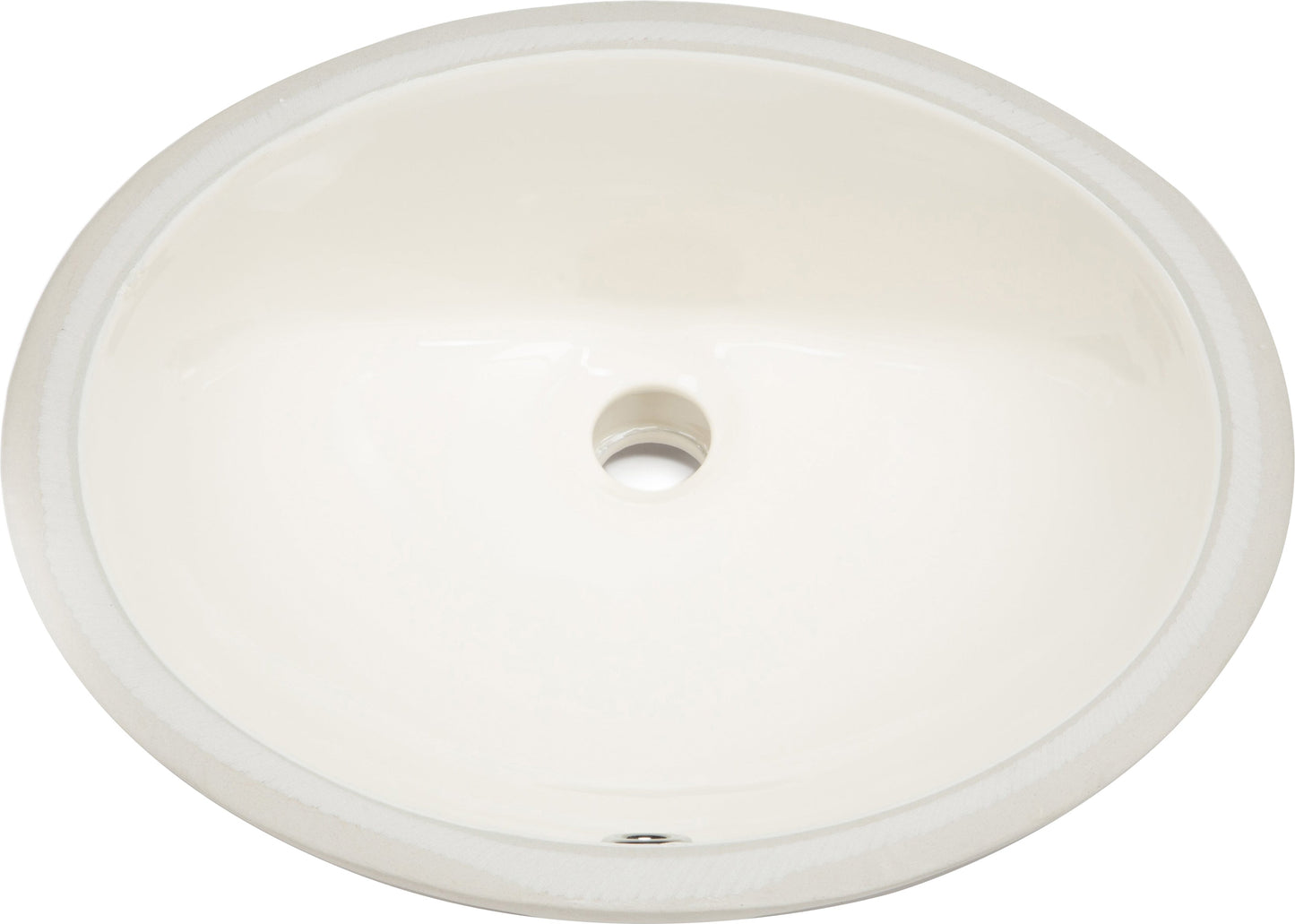 American Imaginations AI-26844 20" Biscuit Oval Undermount Transitional Bathroom Undermount Sink Set