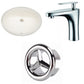 American Imaginations AI-26848 20" Biscuit Oval Undermount Transitional Bathroom Undermount Sink Set