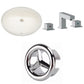 American Imaginations AI-26861 20" Biscuit Oval Undermount Transitional Bathroom Undermount Sink Set