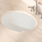 American Imaginations AI-26862 20" Biscuit Oval Undermount Transitional Bathroom Undermount Sink Set