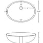 American Imaginations AI-26924 18" White Oval Undermount Transitional Bathroom Undermount Sink Set