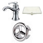 American Imaginations AI-26965 21" Biscuit Rectangular Undermount Transitional Bathroom Undermount Sink Set