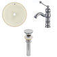 American Imaginations AI-27041 16" Biscuit Round Undermount Transitional Bathroom Undermount Sink Set