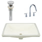 American Imaginations AI-27112 21" Biscuit Rectangular Undermount Transitional Bathroom Undermount Sink Set