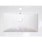 American Imaginations AI-27180 32" White Rectangular Drop In Transitional Ceramic Top Set