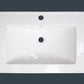 American Imaginations AI-27181 32" White Rectangular Drop In Transitional Ceramic Top Set