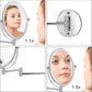 American Imaginations AI-27401 17" Chrome Oval Wall Mount Modern Magnifying Mirror