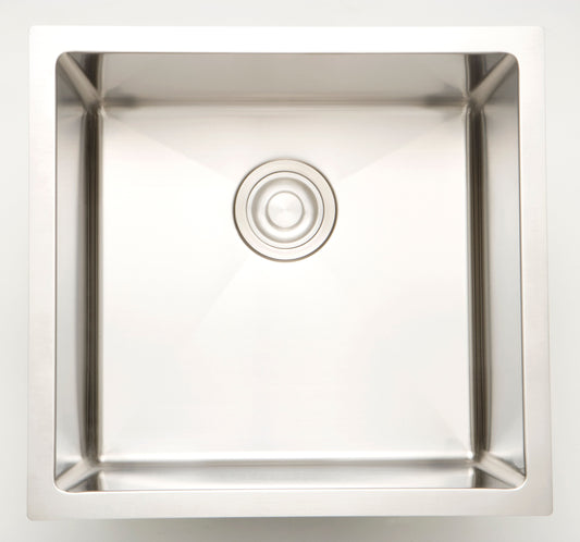 American Imaginations AI-27412 Square Stainless Steel Stainless Steel Kitchen Sink with Stainless Steel Finish