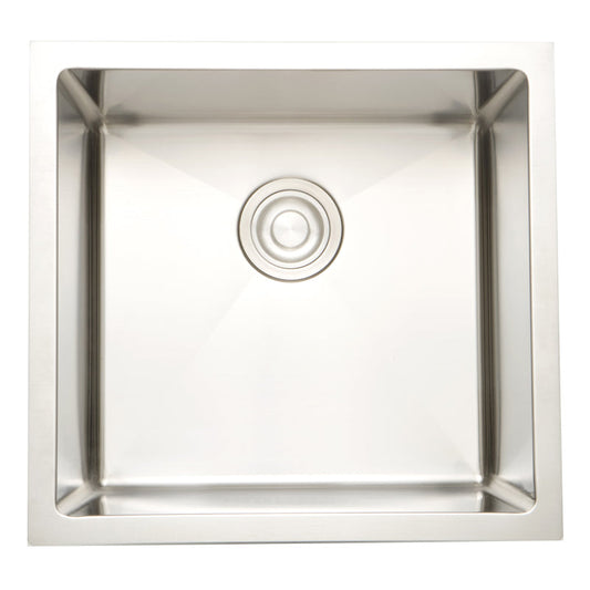 American Imaginations AI-27421 Square Stainless Steel Stainless Steel Kitchen Sink with Stainless Steel Finish