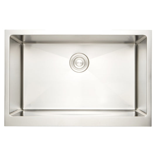 American Imaginations AI-27438 33" Stainless Steel Rectangle Stainless Steel Modern Kitchen Sink
