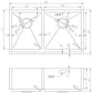 American Imaginations AI-27472 32" Stainless Steel Rectangle Stainless Steel Modern Kitchen Sink