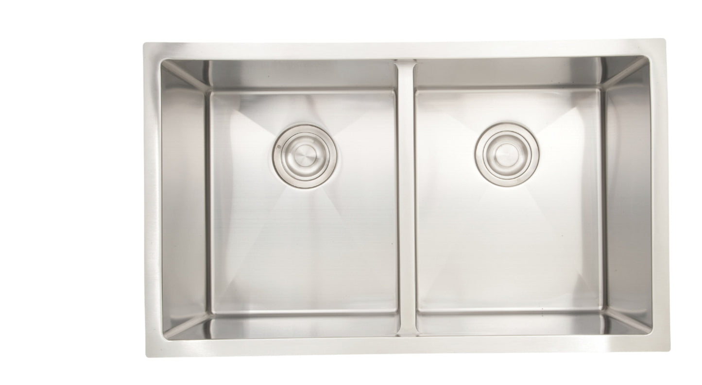 American Imaginations AI-27487 32" Stainless Steel Rectangle Stainless Steel Modern Kitchen Sink