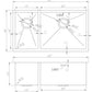 American Imaginations AI-27512 33" Stainless Steel Rectangle Stainless Steel Modern Kitchen Sink