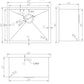 American Imaginations AI-27520 22" Stainless Steel Rectangle Stainless Steel Modern Kitchen Sink