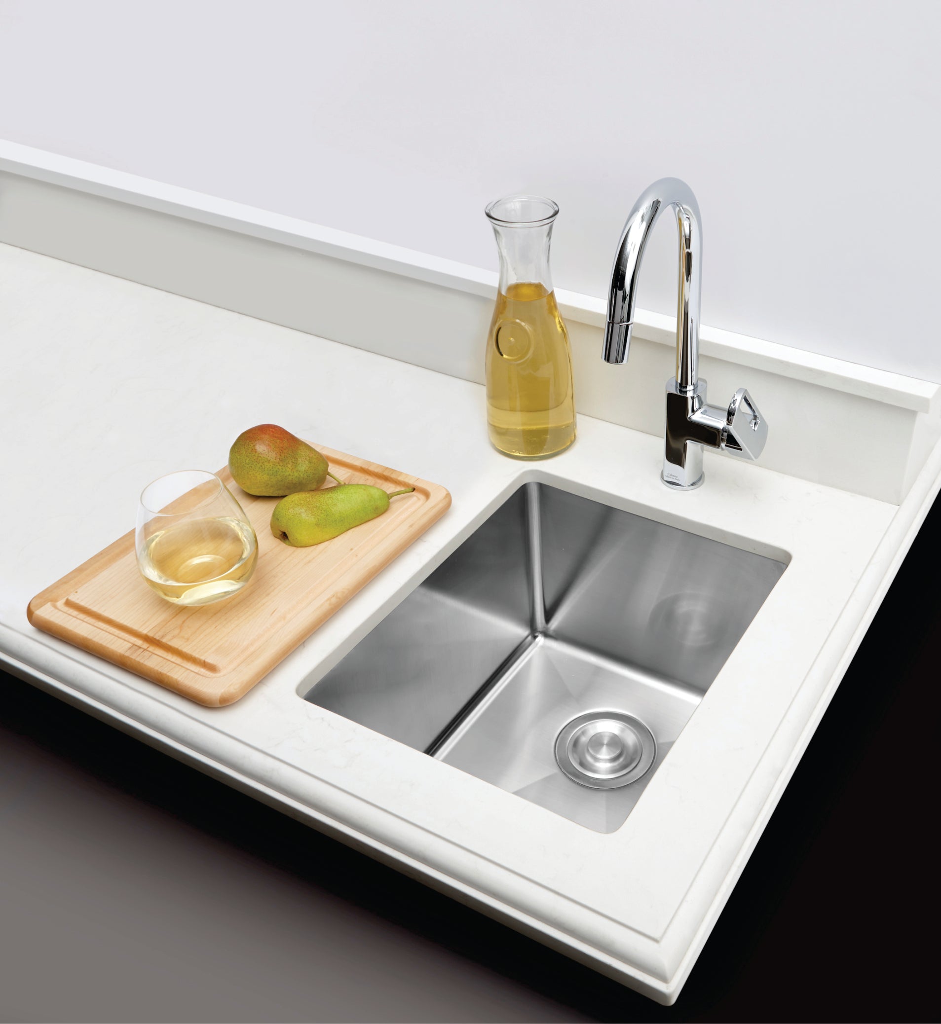 American Imaginations AI-27521 16" Stainless Steel Square Stainless Steel Modern Kitchen Sink