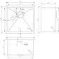 American Imaginations AI-27523 19" Stainless Steel Rectangle Stainless Steel Modern Kitchen Sink