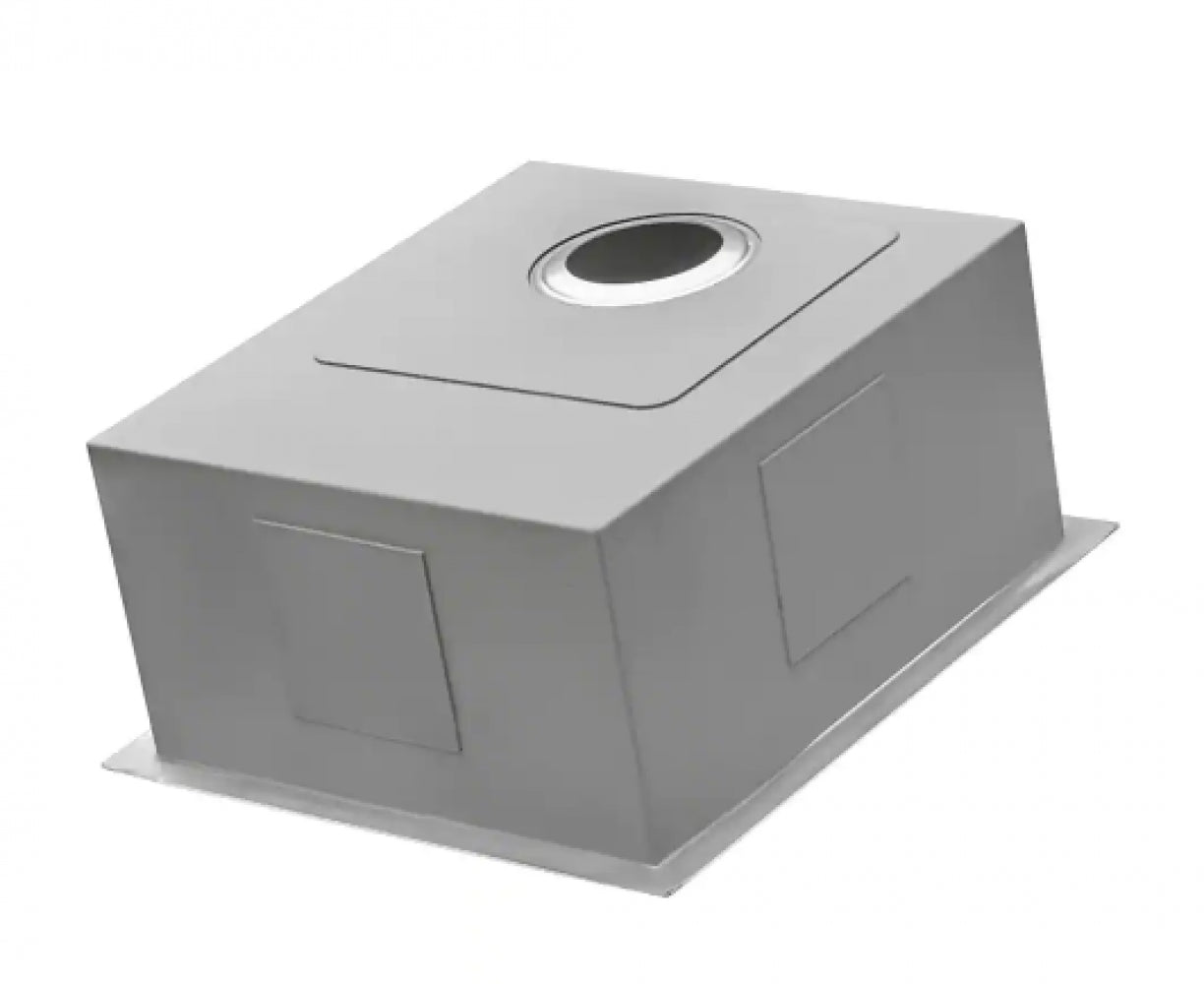 American Imaginations AI-27529 15" Stainless Steel Rectangle Stainless Steel Modern Kitchen Sink