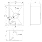 American Imaginations AI-27531 12" Stainless Steel Rectangle Stainless Steel Modern Kitchen Sink