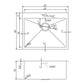 American Imaginations AI-27535 25" Stainless Steel Rectangle Stainless Steel Modern Kitchen Sink