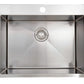 American Imaginations AI-27535 25" Stainless Steel Rectangle Stainless Steel Modern Kitchen Sink