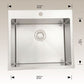 American Imaginations AI-27537 22" Stainless Steel Rectangle Stainless Steel Modern Kitchen Sink