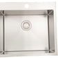 American Imaginations AI-27537 22" Stainless Steel Rectangle Stainless Steel Modern Kitchen Sink