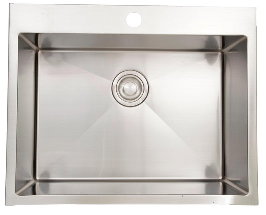 American Imaginations AI-27539 27" Stainless Steel Rectangle Stainless Steel Modern Kitchen Sink
