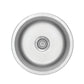 American Imaginations AI-27563 17" Stainless Steel Round Stainless Steel Modern Kitchen Sink