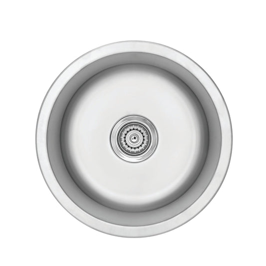American Imaginations AI-27563 17" Stainless Steel Round Stainless Steel Modern Kitchen Sink