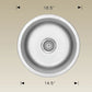 American Imaginations AI-27564 17" Stainless Steel Round Stainless Steel Modern Kitchen Sink
