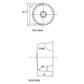 American Imaginations AI-27564 17" Stainless Steel Round Stainless Steel Modern Kitchen Sink