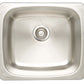 American Imaginations AI-27565 20" Stainless Steel Rectangle Stainless Steel Modern Kitchen Sink