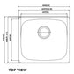 American Imaginations AI-27566 20" Stainless Steel Rectangle Stainless Steel Modern Kitchen Sink