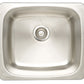 American Imaginations AI-27569 20" Stainless Steel Rectangle Stainless Steel Modern Kitchen Sink