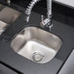 American Imaginations AI-27575 15" Stainless Steel Rectangle Stainless Steel Modern Kitchen Sink