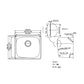 American Imaginations AI-27593 20" Stainless Steel Rectangle Stainless Steel Modern Kitchen Sink