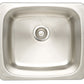American Imaginations AI-27593 20" Stainless Steel Rectangle Stainless Steel Modern Kitchen Sink