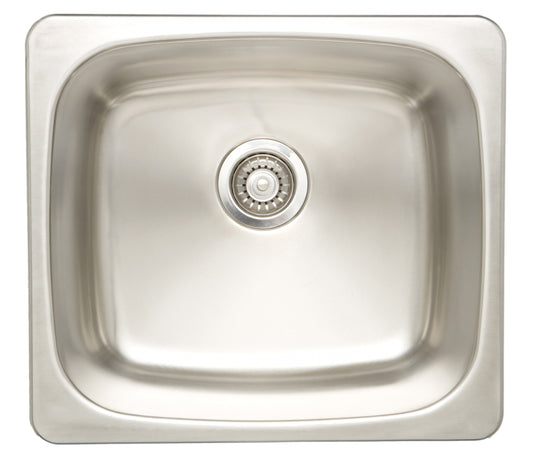 American Imaginations AI-27594 20" Stainless Steel Rectangle Stainless Steel Modern Kitchen Sink