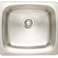 American Imaginations AI-27597 20" Stainless Steel Rectangle Stainless Steel Modern Kitchen Sink