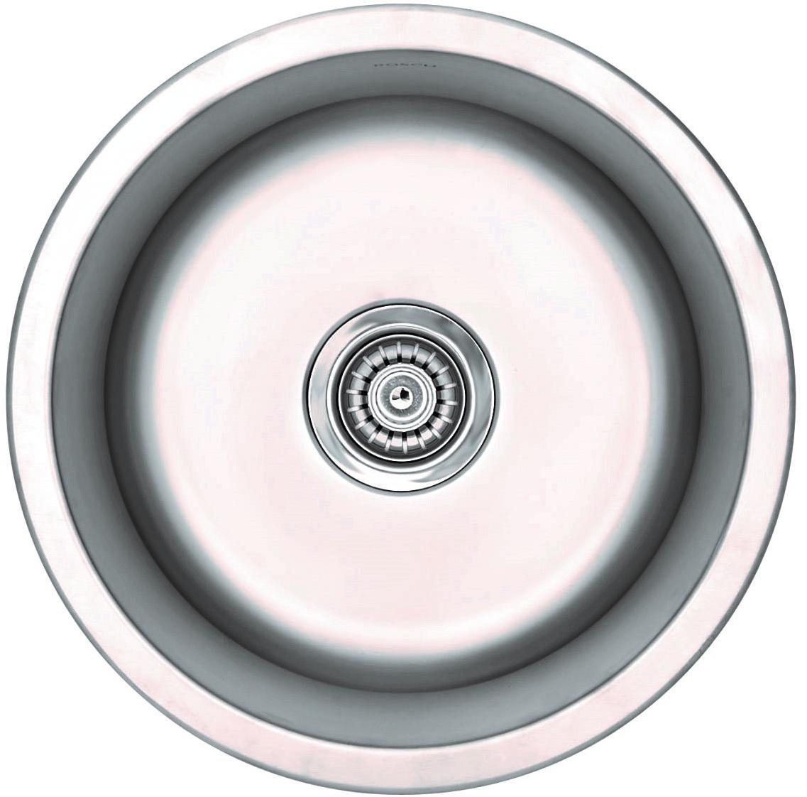 American Imaginations AI-27612 17" Stainless Steel Round Stainless Steel Modern Kitchen Sink