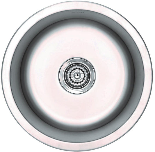 American Imaginations AI-27612 17" Stainless Steel Round Stainless Steel Modern Kitchen Sink