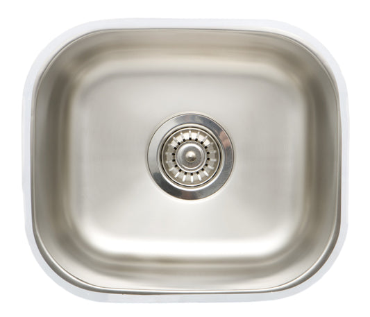 American Imaginations AI-27614 15" Stainless Steel Rectangle Stainless Steel Modern Kitchen Sink