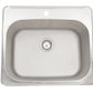 American Imaginations AI-27622 25" Stainless Steel Rectangle Stainless Steel Modern Kitchen Sink