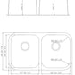 American Imaginations AI-27630 32" Stainless Steel Rectangle Stainless Steel Modern Kitchen Sink