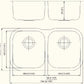 American Imaginations AI-27644 31" Stainless Steel Rectangle Stainless Steel Modern Kitchen Sink